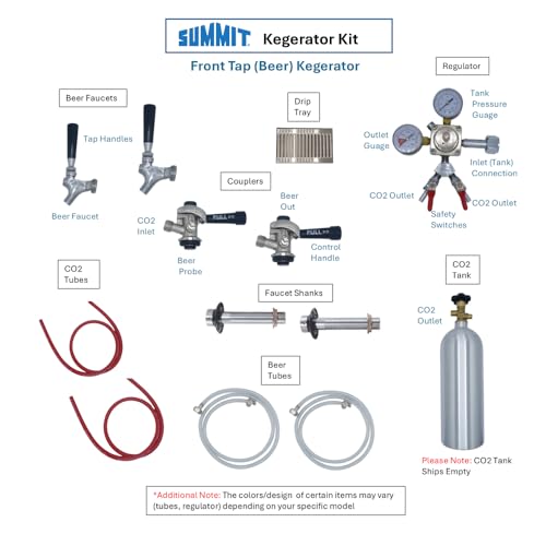 Image of Summit 24 inch Cold Brew Kegerator, Dual Front Taps, No Drill Coffee Dispenser, ADA Compliant, Stainless Steel - SBC7BRSFRTPCFADALHD (Left Handed Door Swing)