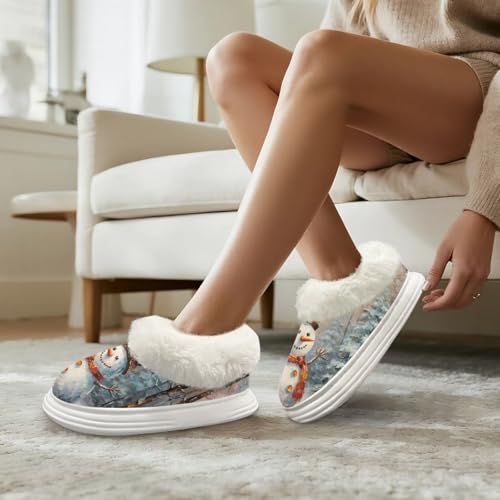Women Slippers for Indoor Warm Fuzzy Soft Slipper Lightweight for Home4
