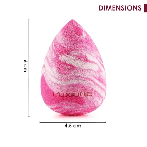 Image of Luxe Beauty Blender Pink | Latex-Free Makeup Sponge for Foundation, Concealer, and Blending | Unisex Beauty Tool for Smooth Finish | Soft, Reusable Sponge Applicator