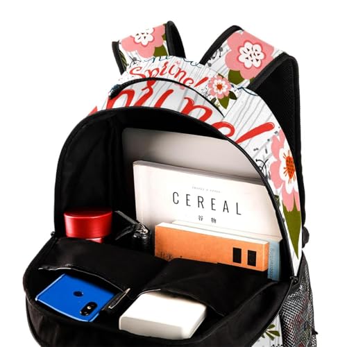 Sac à dos d'école multicolore Hello Spring 40cm pour filles et garçons - 4