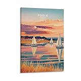 Muestra tu personalidad: Poole Travel Dorset minimalista paisaje urbano todo el mundo necesita carteles para mostrar su favorito y personalidad. Aquí tenemos marco y sin marco para elegir y tendrás muchas opciones para organizarlos en tu pared, ¡muy emocionante!