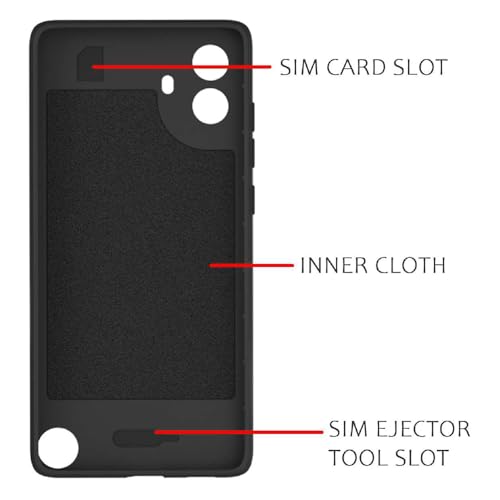 Image of Shockproof Case for CMF by Nothing Phone 1 5G | Full Camera Protection | TPU Flexible Back Cover for CMF by Nothing Phone 1 5G (Matte Black)