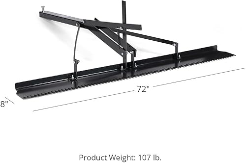 Miniatura 6 de Titan Attachments Accesorio de rastrillo Arena Harrow de 72 pulgadas para rastrillo de 72 pulgadas Arena Spin Harrow