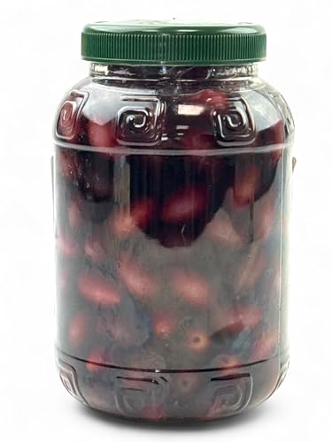 Kalogiros griechische Kalamata Oliven ganz 1x 1 kg – aus Griechenland Kalamon Olive mit Stein eingelegt in Salzlake – Perfekt zu Salaten, Pasta, Pizza, Olivenpasten, Soßen oder zu Brot und Wein