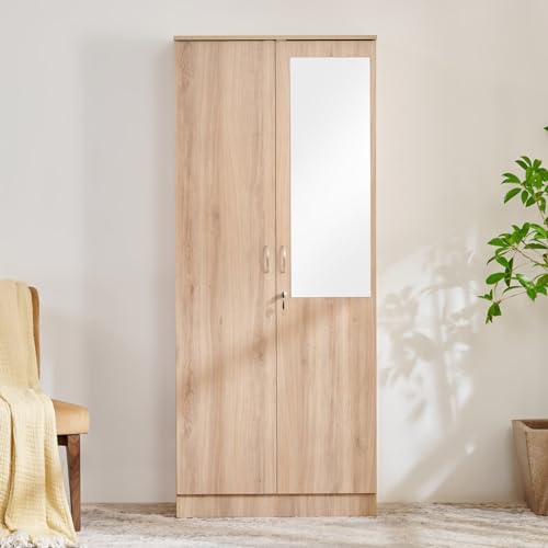 Image of Home Centre Helios Alton Queen Bed |Engineered Wood Queen Bed| (Oak) |1 Year Warranty
