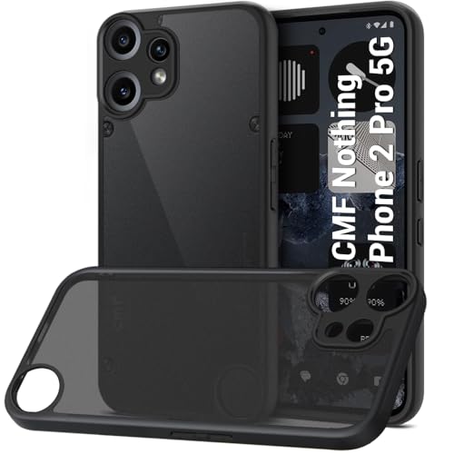 Image of TheGiftKart Back Cover for OnePlus Nord 6 / CE 6 5G Case | Hard Translucent Smoke Matte Back | Hybrid Shockproof Design | 360 Degree Protection OnePlus Nord 6 / CE 6 Back Cover (PC & TPU, Black Sides)