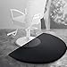 Czarne półokrągłe maty podłogowe do salonu, poduszka na krzesło fryzjerskie z PU, z redukcją zmęczenia i stresu w pozycji stojącej, do domowych krzeseł fryzjerskich stojak na szampon