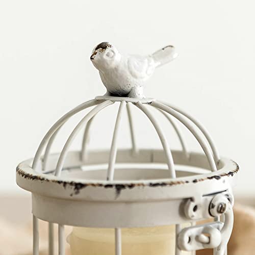 Synovana Bird Cage Shaped Metal Tea Light Candle Holder Farmhouse Decorative Candle Holder Vintage Tea Light Holder For Home Table Centerpiece Decoration thumb #4