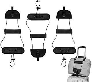 LSYCG Luggage Bungee, 3 Pack Luggage Straps Adjustable Bag Bungee - Lightweight