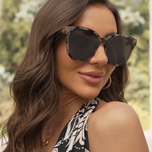 Oversized Sunglasses Womens, Large Square Sunglass UV Protection, Big Frame Trendy Shades3