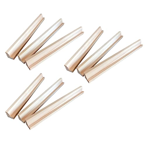 BESPORTBLE 10pcs 19cm Wooden English Letters Bases Decor Paintable Thick Home Letters Wall Decor