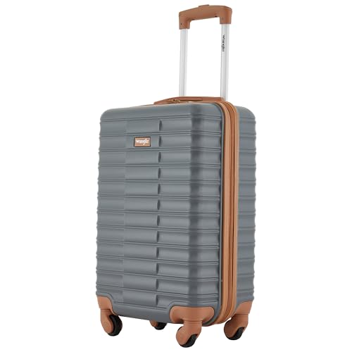 Image of Wrangler 22 inch Outrider Hardside Carry-On Luggage, Lava Smoke