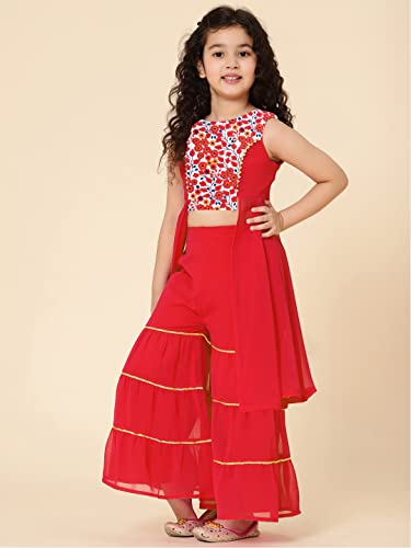 Image of A.T.U.N. (ALL THINGS UBER NICE) Girls Sharara Set