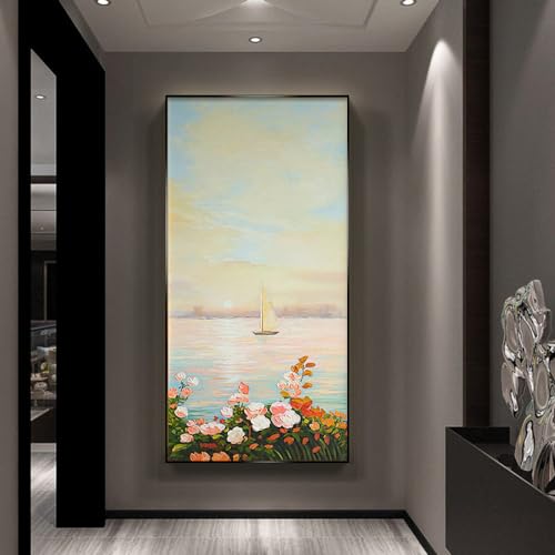 Grande taille moderne abstrait : la solution pour sublimer un grand mur vide