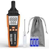 INSTRODOTS Temperature Humidity Meter, High Precision Digital Hygrometer with Ambient, Dew Point, Wet Bulb Temperature for Indoor Outdoor, Thermometer with Min/Max, Data Hold, LCD Backlight, TH11