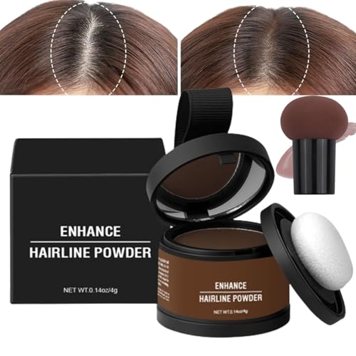 Waverlo Magic Root Cover Up, Waverly Magic Root Cover Up, Maycheer Hairline Shadow Powder, 14 Colors Hairline Powder with Mirror, Instantly Conceals Hair Loss (#01 Ash Brown)