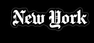 MAKTEM New York City Car Decal Stickers for Car, NYC Stickers for Laptop, Water Bottles Small,Souveniurs Decals Small, 1PC (White).