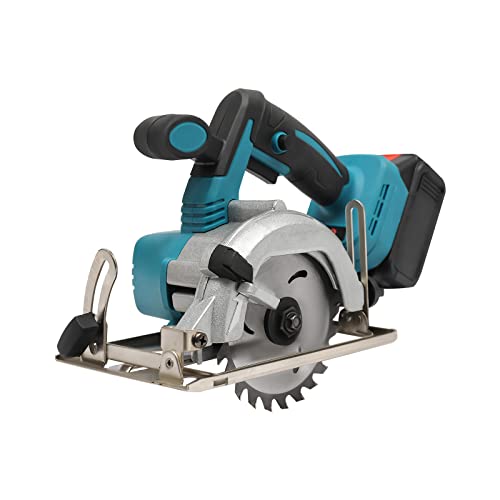 MEHOOSPVN Cordless Circular Saw, Power Tools with Pure Copper Brushless Motor, 4000rpm, 4.0Ah Lithium Battery, Cutting Angle 0-45° Adjustable, Saw Blade Diameter 125mm for Cutting Wood, Ceramic Tiles
