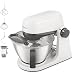 Kenwood Multi Tasker - Küchenmaschine mit Standmixer-Aufsatz, 1000W Motor, 44% leiser*, 4,3l Schüssel (1,7kg Teig), 7 Stufen, Rührarm-Lift, Zubehörfach, Spritzschutz, Weiß (KHC30.040WH)