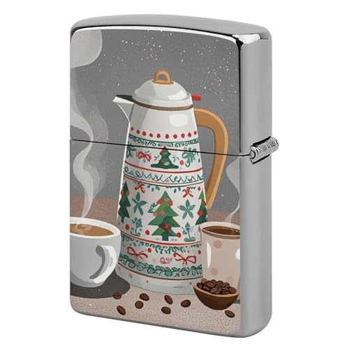 Étui de protection pour briquet en métal rigide Rural Kitchen café