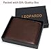 Leopardd RFID Blocking Leather Wallet for Men - Cortical Best,Made with #1 Grade Napa Genuine Leather - Excellent Credit Card Protector,Stop Electronic Pick Pocketing