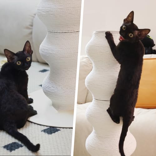Rascador grande para gatos con altura ajustable 35.4in miniatura 6