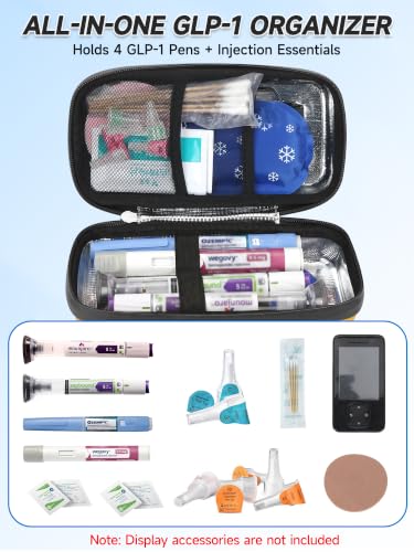 Image of YOUSHARES Cooler Travel Case for Zepbound & Mounjaro Pens, Holds 4 Pens