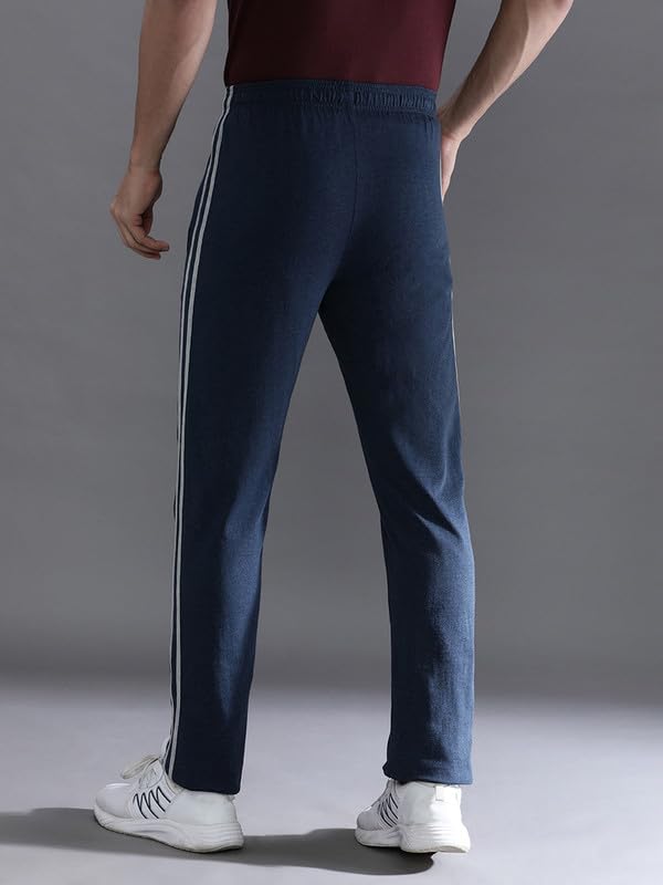 Image of CROCODILE Men Solid Slim Fit Track Pant | Single Jersey Fabric | Drawstring Waist | 3 Pockets