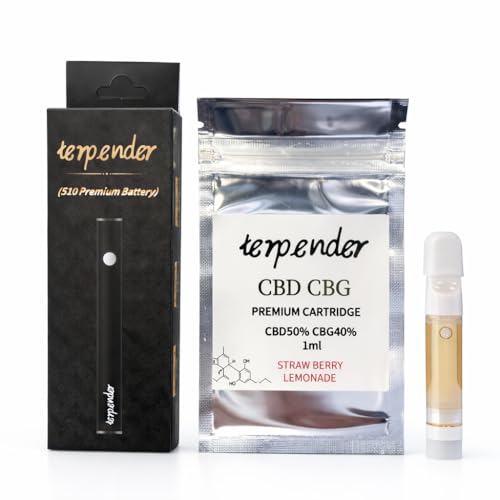 (�����Z�x) CBD CBG ���L�b�h 70% �X�^�[�^�[�Z�b�g CBD40% CBG30% 510�o�b�e���[�t �\���M�@�\ 3�i�K�ψ� CBD CBG �e���y���z�� VAPE �d�q�^�o�R ���{�� (STRAWBERRY LEMONADE)