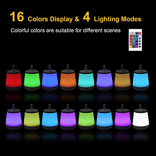 Image of Touch Lamp, Portable LED Night Light with Quick USB Charging Port, 5 Level Dimmable Warm White Light & 16 Color Changing RGB for Bedroom Living Room Outdoor Camping