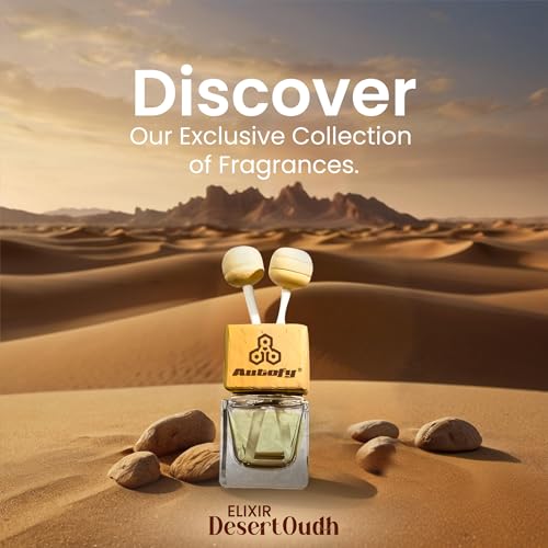 Image of Autofy ELIXIR Vent Perfume for Dashboard Perfume Diffuser Car Fragrance Car Air Freshener Car Accessories for Interior All Cars Long Lasting Car Perfume & Freshener [10ML] (Desert Oudh)