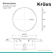 KRAUS CapPro Removable Decorative Drain Cover