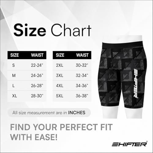 Image of Shifter Men's Swimming Jammer Swimwear | Quick Dry Chlorine Resistant Professional Swim Shorts for Training Racing Pool Beach Water Sports