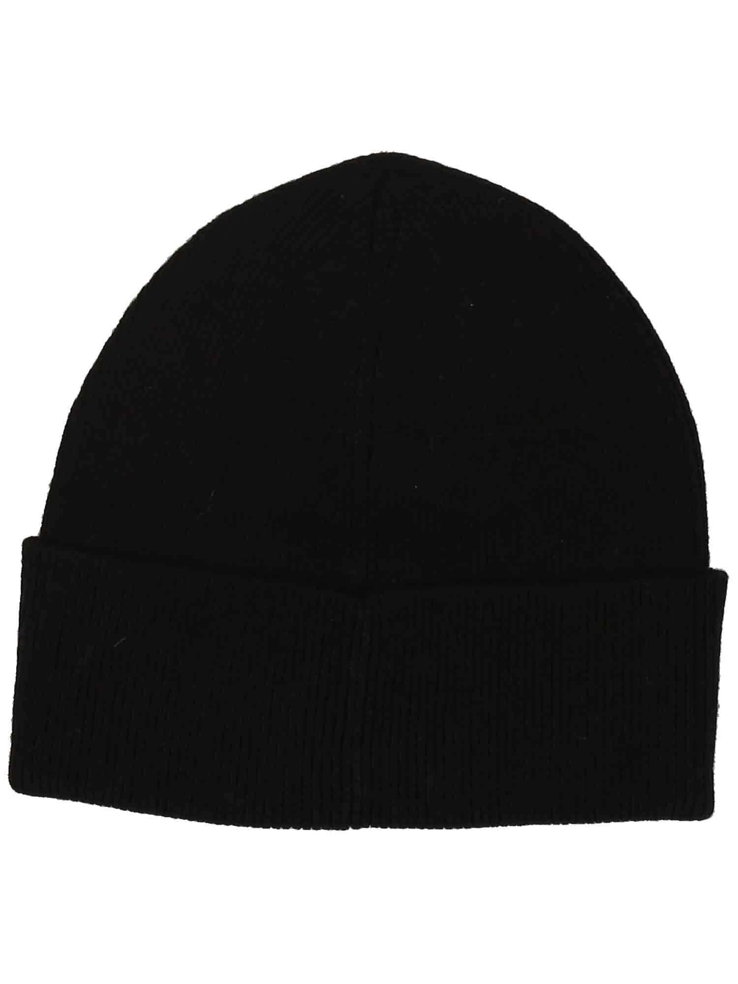 bugatti Gorro con Vuelta Uni Rib Hombre - de algodón Punto otoño/Invierno Invierno - Talla única Negro