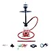 Produktbild Shisha Set mit Shisha Amy I Need You II, Kohleanzünder, Naturkohle, Kaminkopf, Dampfsteine und eine kleine Überraschung (Rot/Schwarz-Matt)