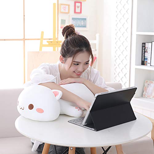 Boneca de animal de gato mentiroso Kawai da JENPECH | simulação de ornamento de casa | Brinquedo de