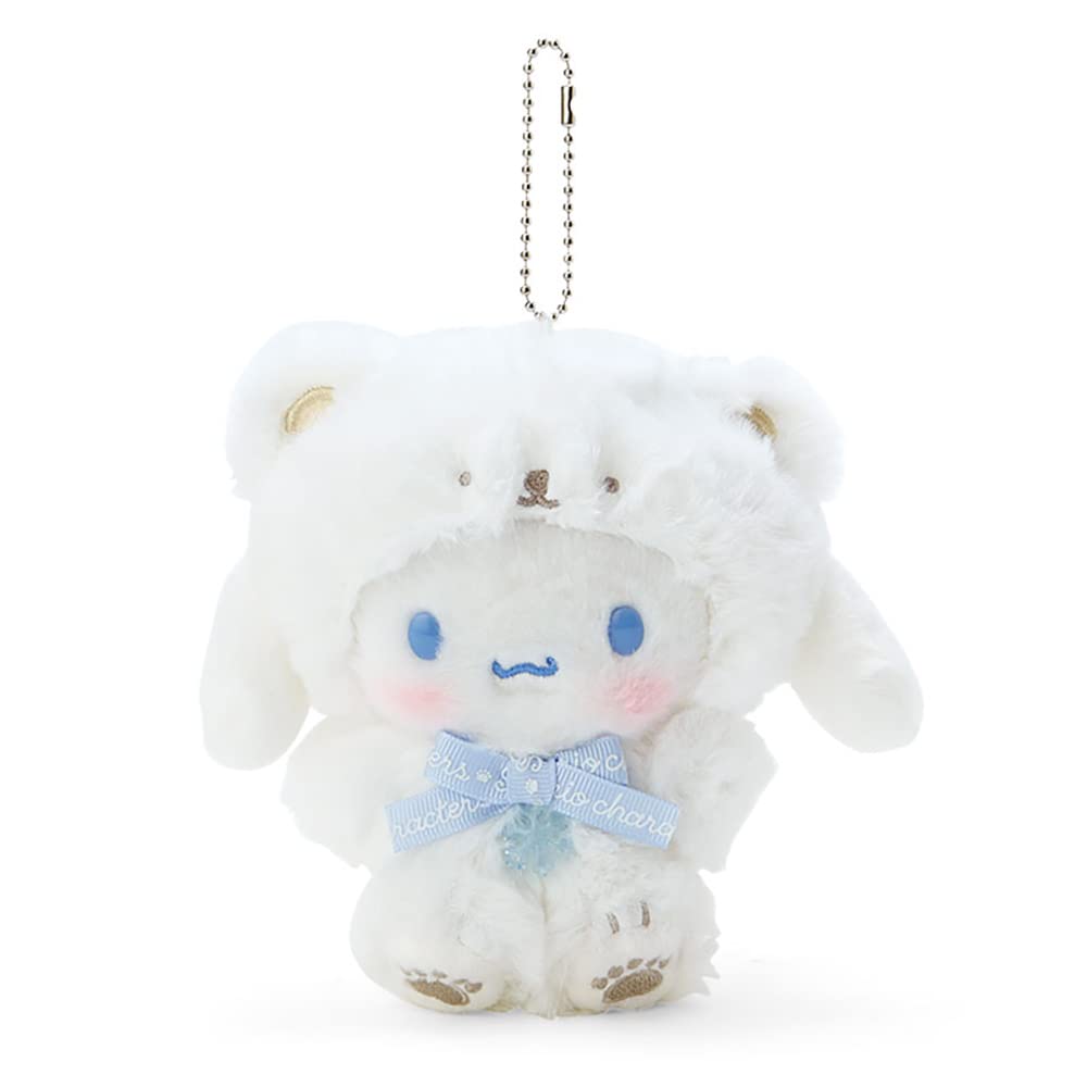 ふわふわスノーデザイン　シナモン　ぬいぐるみ　マスコット2点セット シナモロール ぬいぐるみ マスコットホルダー ふわふわスノー