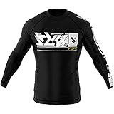 SMMASH Knockout Kings Rashguard Herren Kampfsport Langarm, Sport Longsleeve Atmungsaktiv und Leicht, Sportoberteile für MMA, Krav MAGA, Slim Fit Funktionsshirt Herren, Hergestellt in der EU (XXXL)