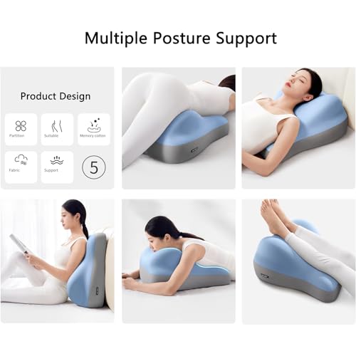 Coussin de taille de lit pour femmes enceintes et oreiller de soutien lombaire