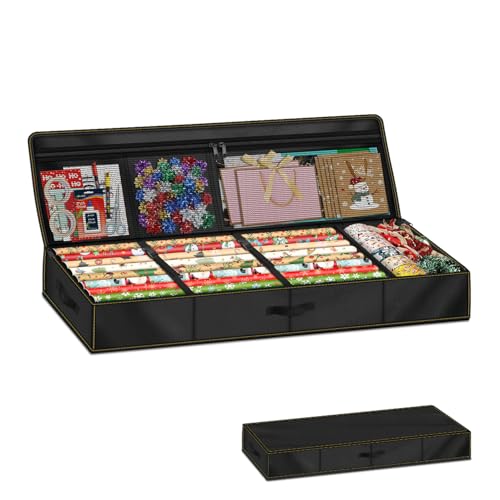 Sac rangement papier cadeau étanche OLEVOLT pour protéger vos emballages de Noël de l'humidité