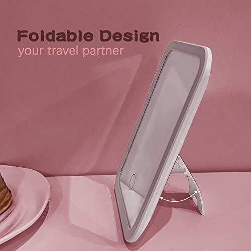 tekstap Touch Dimming Makeup Mirror, 3 Color Light Up Mirror, Portable Vanity Mirror for Travel/Dressing Table/Bedroom - Image 3