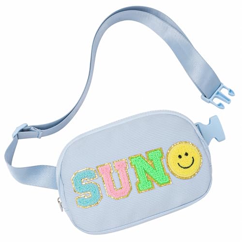 Chenille Letter Belt Bag