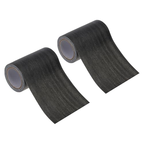 Image of PATIKIL Wood Grain Repair Tape 2.2 inch x15ft,2 Pcs Self Adhesive Realistic Textured Repair Tape Patch for Floor Door Table Cabinets Desk,Ebony