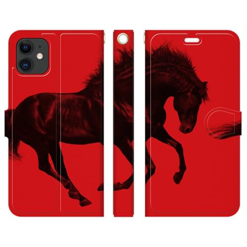 �u���C���Y iPhone 13 Pro �Ή� �蒠�^ �P�[�X �J�o�[ REAL HORSE ���b�h