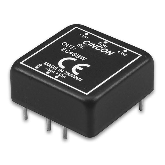 EC4SBW-24S05,Isolated DC/DC Converters - Through Hole DC-DC Converter, 20 Watt, 4:1 Input Range, 5VDC Output, 9-36VDC Input, 4000mA max., 4000uF
