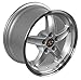 OE Wheels FR04B 17 Inch Rim Fits Mustang Cobra R Style 5x114.3 17x9 Gloss Silver Machined Lip (1)