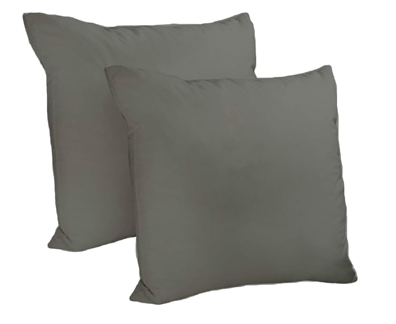 Crescent Textile Waterproof Outdoor Garden Furniture Seat Cushion 45x45cm Decorative Throw Pillow Shredded Foam Filled for Garden Sofa Livingroom Chair Bedroom Tent Park Patio (2, Gray)
