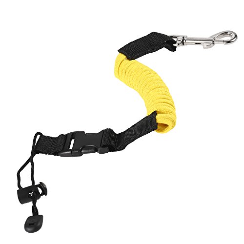 DECDEAL Elastic Paddle Leash Kayak Canoa Segurança Vara De Pesca Barcos a Remos Coiled Cordão Corda