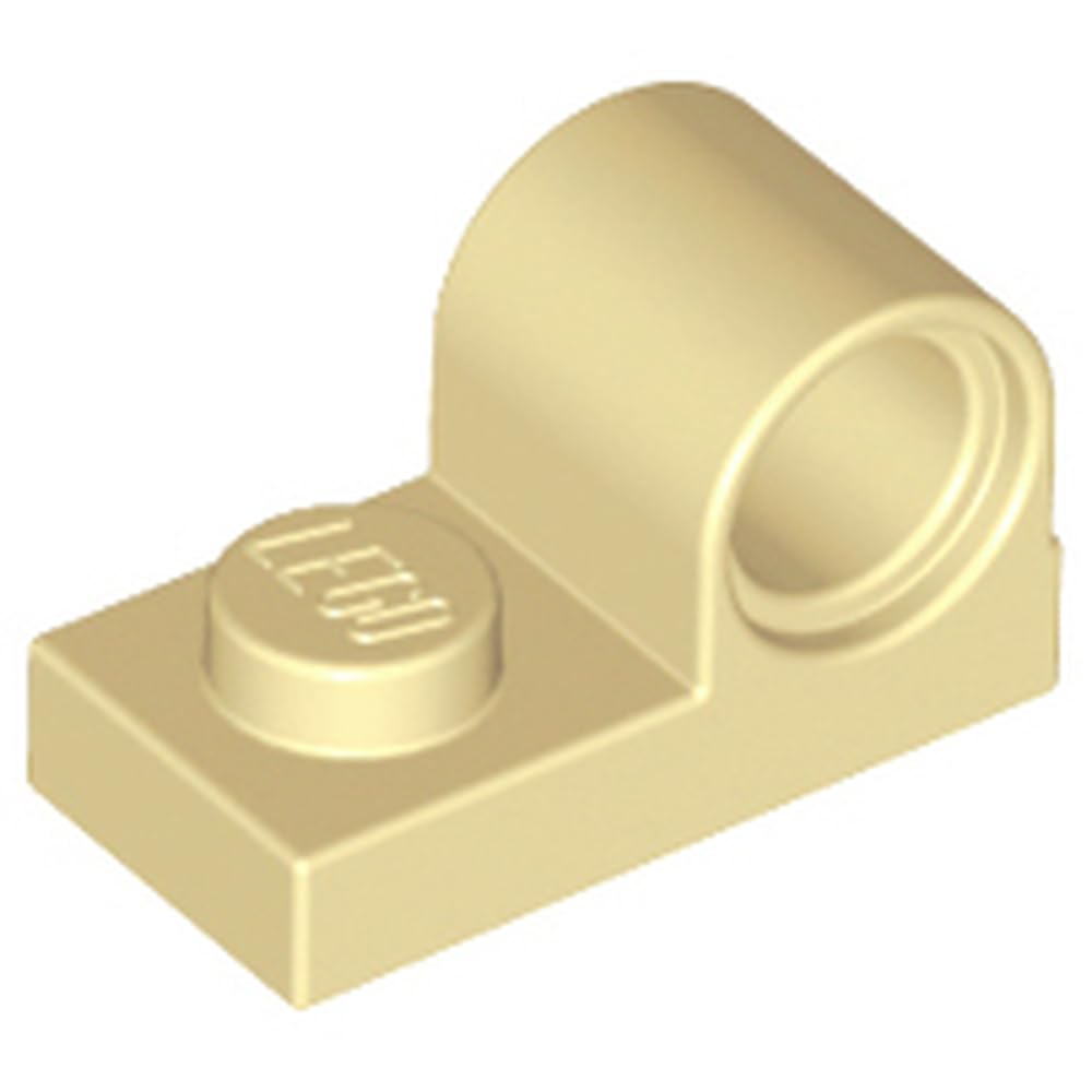 LEGO Plate, Modified 1 x 2 with Pin Hole on Top, Part 11458, Choose Your Colour, Part 11458, Choose Your Colour (Tan, 10, count) โ image 1