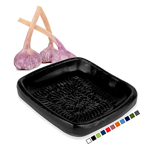 ANCKERAMIC® ORIGINAL Knoblauch Ingwer Muskat Keramikreibe aus FINNLAND-Schwarz